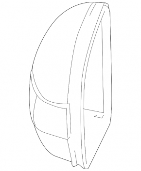 Крышка зеркала правая Mercedes W164 ML 06-11 черная