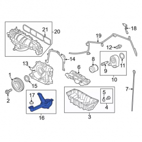 Маслоприемник ДВС Ford Escape 13-19 1.6T 1.5T