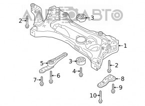 Подрамник передний VW Taos 22-25