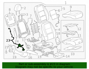 Проводка пассажирского сиденья Buick Encore 20-22