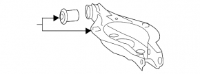 Braț de control inferior pentru arc spate dreapta, Lexus GS 13-19