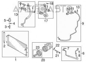Компрессор кондиционера Audi A6 C7 16-18 3.0T