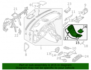 Накладка центральной консоли Mercedes C-class W205 15-21 под светлое дерево