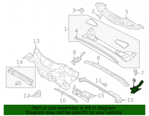 Garnitura ștergătoarelor de parbriz stânga Ford Focus mk3 11-18