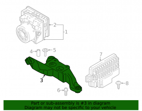 Кронштейн ABS АБС BMW X1 F48 16-22