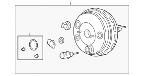 Вакуумный усилитель Ford C-max MK2 13-18