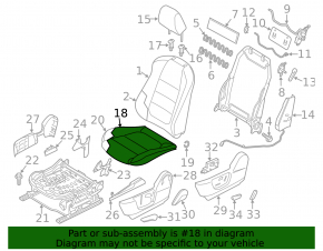 Водительское сидение Mazda CX-5 13-15 без airbag, ткань черн