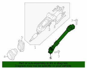 Рулевой карданчик BMW 3 E90 E92 07-12 под Servotronic