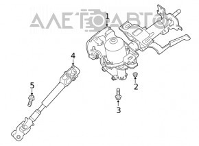 Рулевой карданчик Nissan Leaf 18-20