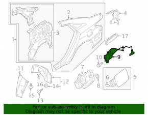 Замок лючка бензобака Hyundai Sonata 11-15