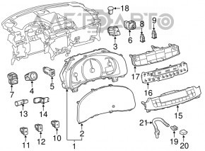 Butonul de pornire/oprire pentru Lexus CT200h 11-17