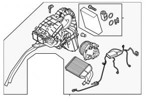 Печка задняя в сборе Porsche Cayenne 958 11-14