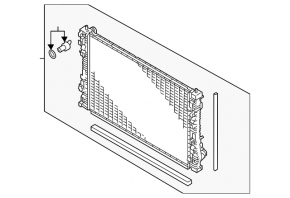 Radiator răcire cu apă de 2,5" pentru Mitsubishi Outlander 22-26
