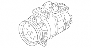 Rolie compresor aer conditionat VW Passat b7 12-15 USA 2.5 THERMOTEC