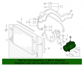 Компрессор кондиционера VW Beetle 12-19 2.5