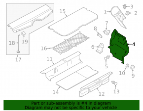 Обшивка арки правая Mini Cooper F56 3d 14-24 черн