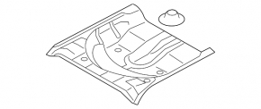 Корыто багажника Subaru XV Crosstrek 13-17