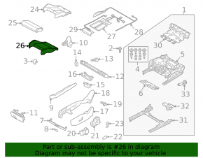 Пассажирское сидение Audi Q3 83A 19-25 с airbag, S-Line, электрическое, механическая подпорка коленей, подогрев, кожа черная, вставки алькантара, белая строчка, царапины на пластике, под чистку
