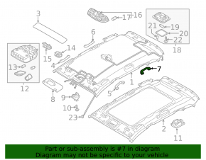 Ручка потолка правая Hyundai Santa FE Sport 13-18