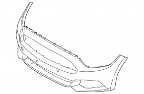 Бампер передний голый Ford Mustang mk6 15-17