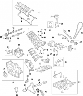 Pompă de ulei motor Land Rover Range Rover Sport 13-18 3.0, 5.0