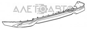 Buza bara spate centrală Lexus RX450h 16-19 cu ornamente cromate
