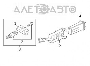 Датчик давления колеса Audi A6 C8 19-25 433 Mhz