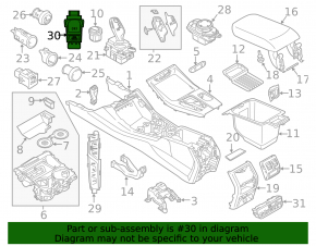Кнопка паркинг BMW X3 G01 18-21