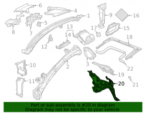 Izolație scut motor inferior Mercedes X167 GLS 450 20-26