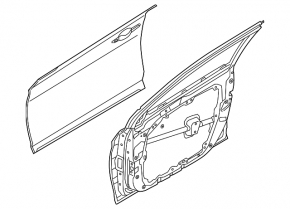 Дверь в сборе передняя левая Kia K5 21-26