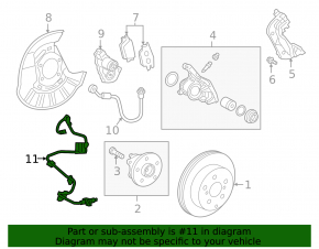 Провод датчика ABS задний правый Toyota RAV4 Prime 21-24 AWD, JP built
