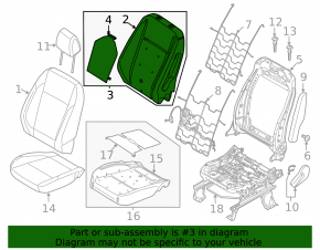 Подогрев водительского сиденья Ford C-max MK2 13-18