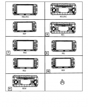 Radio CD player Jeep Compass 11-16