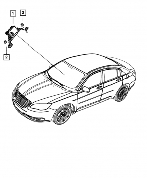 Yaw Rate Module Chrysler 200 11-14