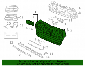 Grila radiatorului Audi Q5 80A 18-20