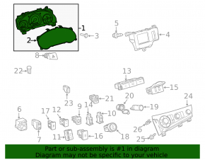 Щиток приборов Toyota Sienna 11-14 Base, L, LE