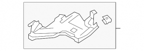 Suport bara față sub far, interior stânga, Audi A4 B8 08-12 pre-oprire