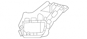 Кронштейн переднего бампера левый Mercedes W167 GLE 350 24-26