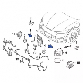 Senzori de parcare bara fata interna Ford Mustang Mach-E 21-23