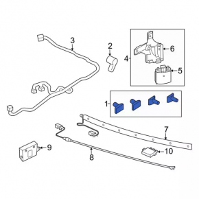 Senzori de parcare bara fata interna Ford Mustang Mach-E 21-23