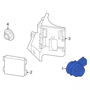 Senzori de parcare bara fata interna Ford Mustang Mach-E 21-23