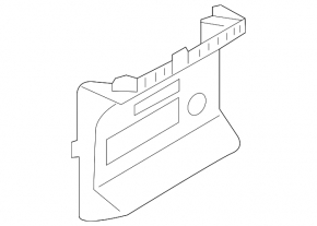 Ornamente negre pentru consola centrală inferioară spate Land Rover Range Rover Velar 18-23