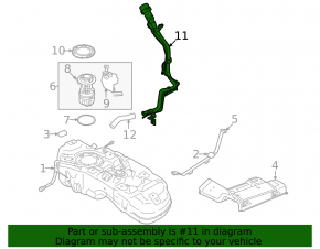 Заливная горловина топливного бака Mitsubishi Outlander 22-26 2.5