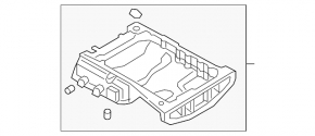 Полуподдон Kia Sorento 10-14 3.3