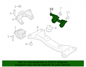 Кронштейн КПП BMW F30 12-18 rwd