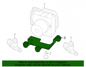 Кронштейн ABS VW Tiguan 09-17