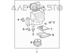 Мотор вентилятор печки Lexus RX300 RX330 RX350 RX400h 04-09