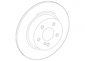 Disc de frână spate stânga Mercedes X167 GLS 450 20-26 345/22mm