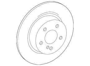 Disc de frână spate stânga Mercedes X167 GLS 450 20-26 345/22mm