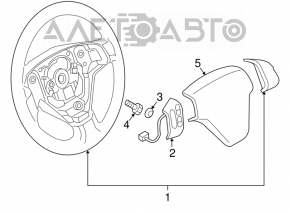 Руль голый Mazda3 03-08